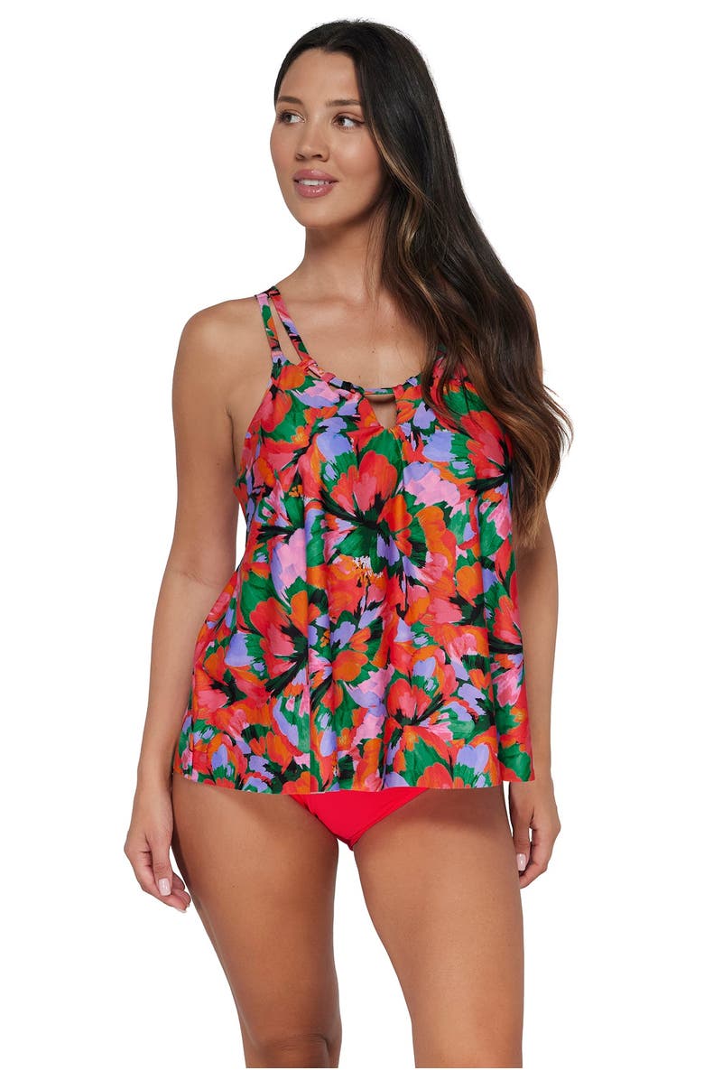 Sunsets Escape Sadie Tankini Swimsuit Top, Main, color,