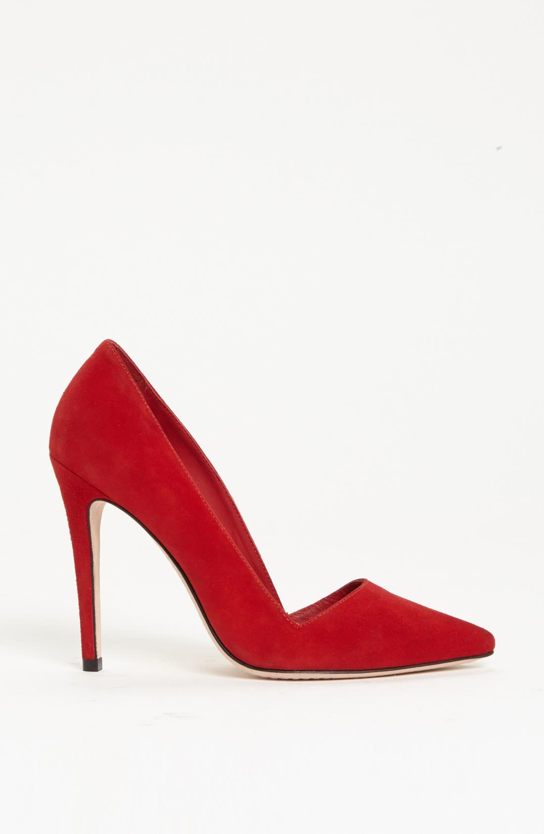 'Dina' Pump, Alternate, color, SCARLET SUEDE