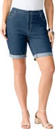 Roaman's Plus Size 24/7 Stretch Cuffed Short