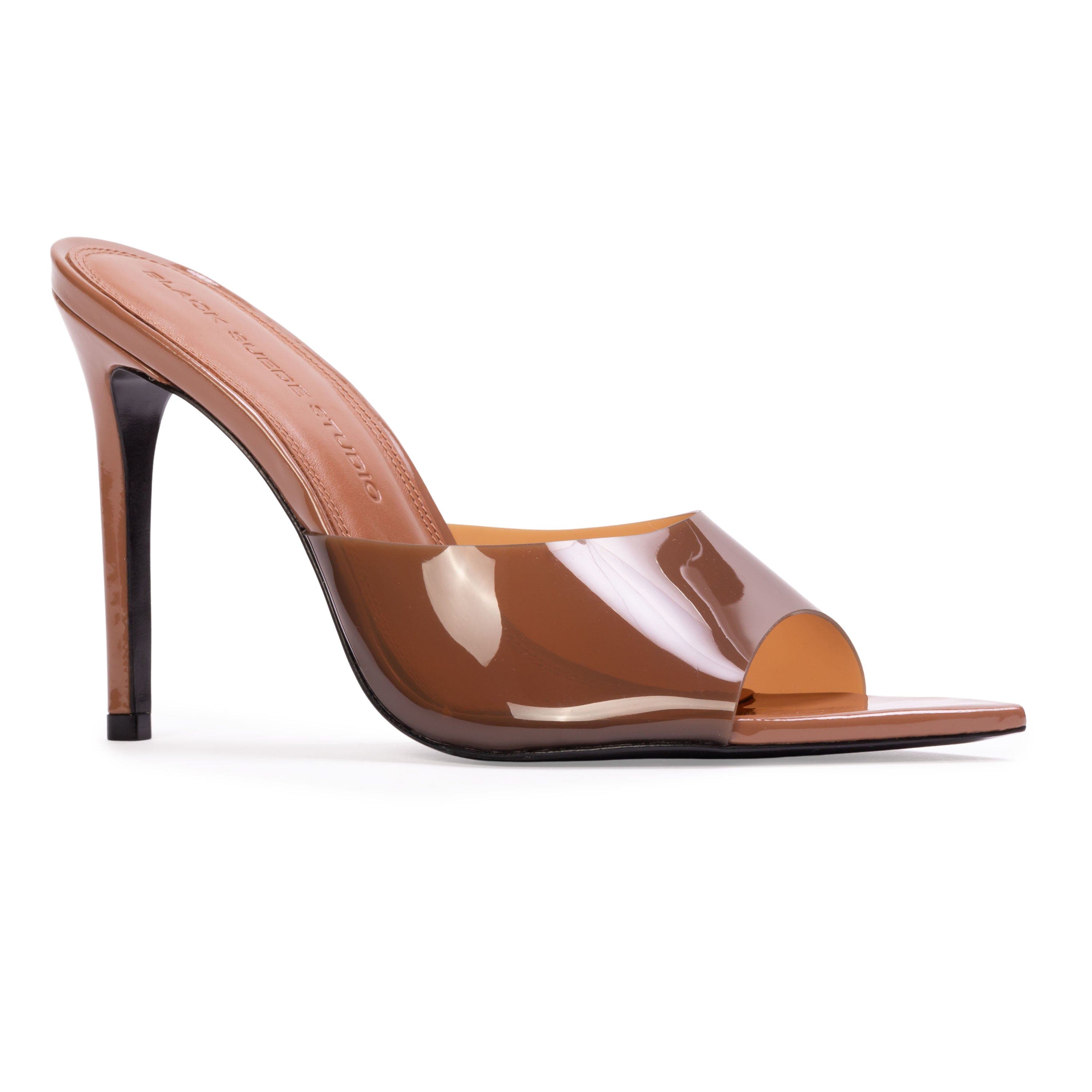 BLACK SUEDE STUDIO Bella Patent Mule, Alternate, color, Mousse Patent Leather