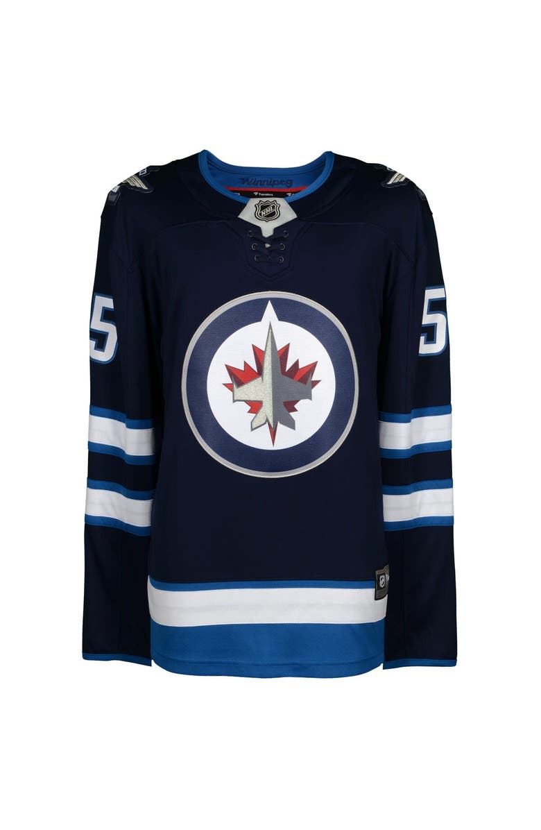 FANATICS AUTHENTIC Mark Scheifele Winnipeg Jets Autographed Navy Fanatics Breakaway Jersey, Alternate, color, 