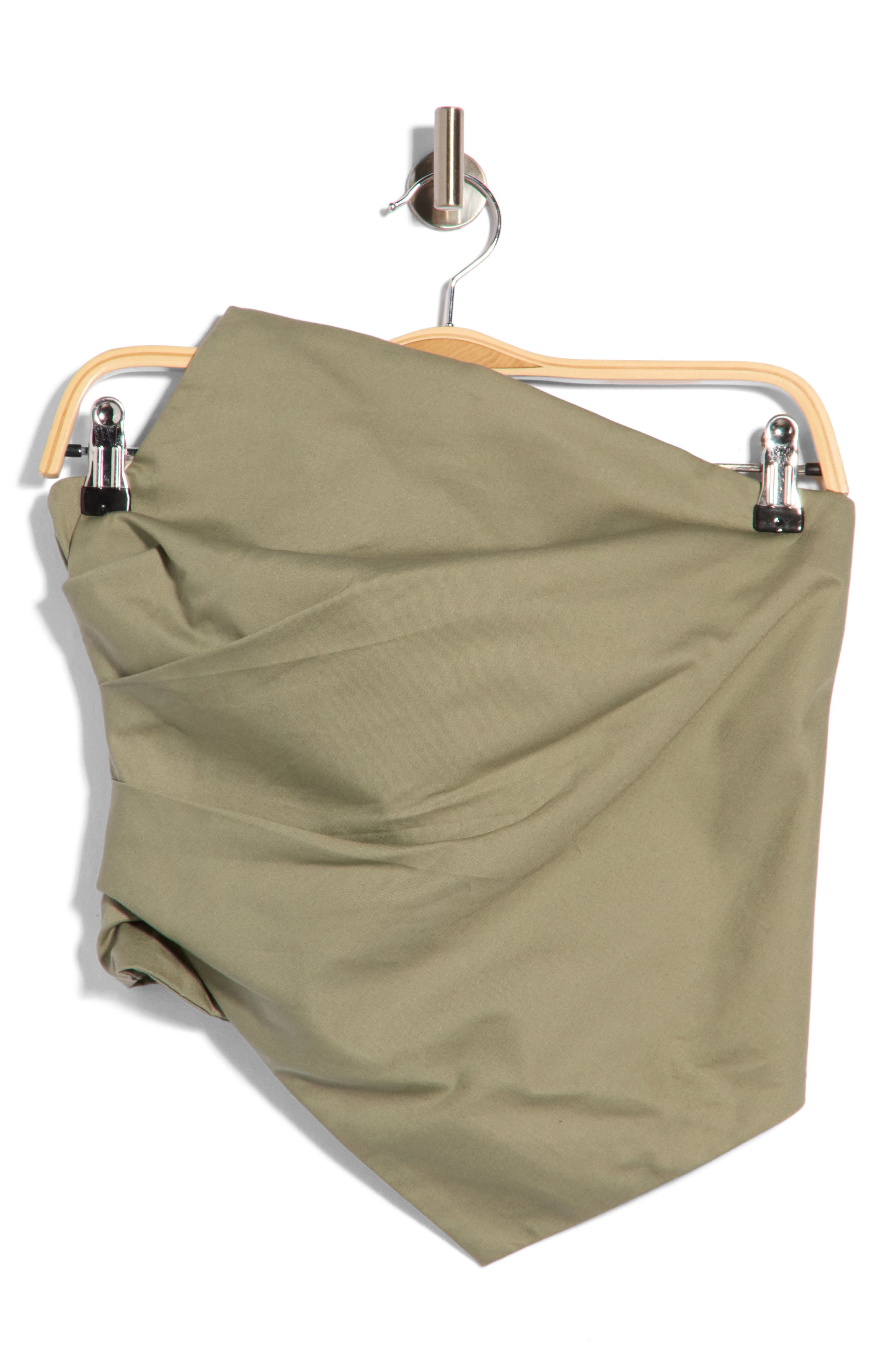 Arlo Asymmetrical Cotton Strapless Top