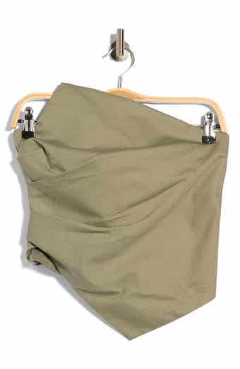 Arlo Asymmetrical Cotton Strapless Top