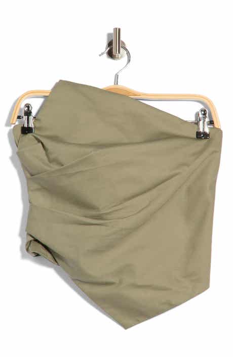 Arlo Asymmetrical Cotton Strapless Top