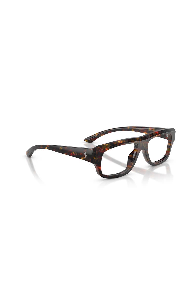 55mm Rectangle optical glasses, Alternate, color, Tortoise
