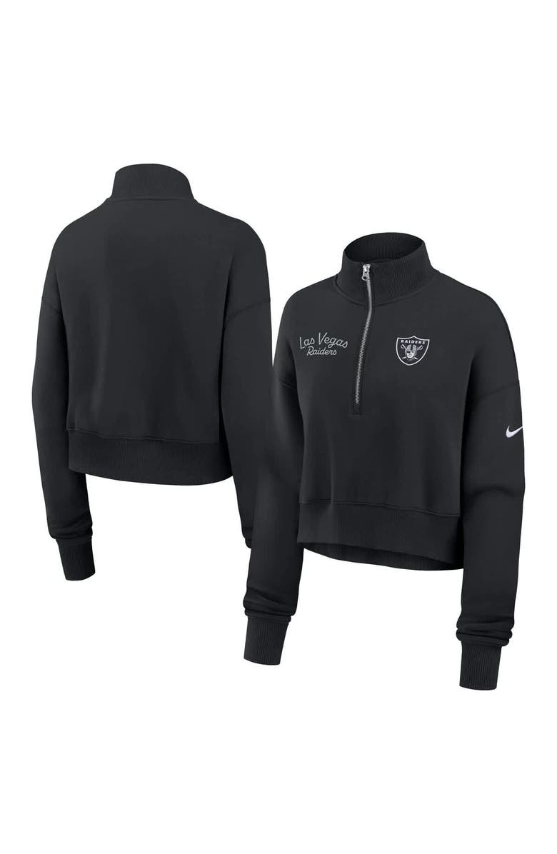 Nike Women's Nike Black Las Vegas Raiders Primetime Phoenix Half-Zip Sweatshirt, Main, color, Black