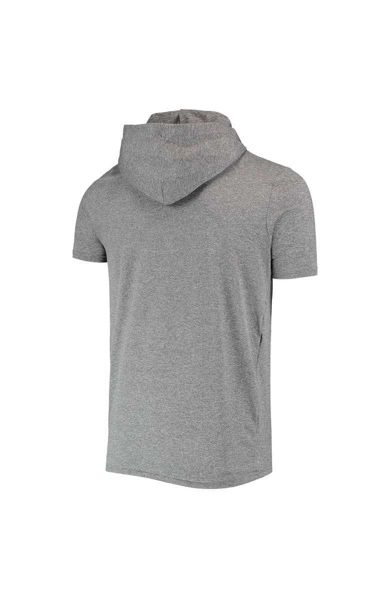 New Era Men's New Era Heathered Gray Seattle Seahawks Team Brushed Hoodie T-Shirt, Alternate, color, Gray