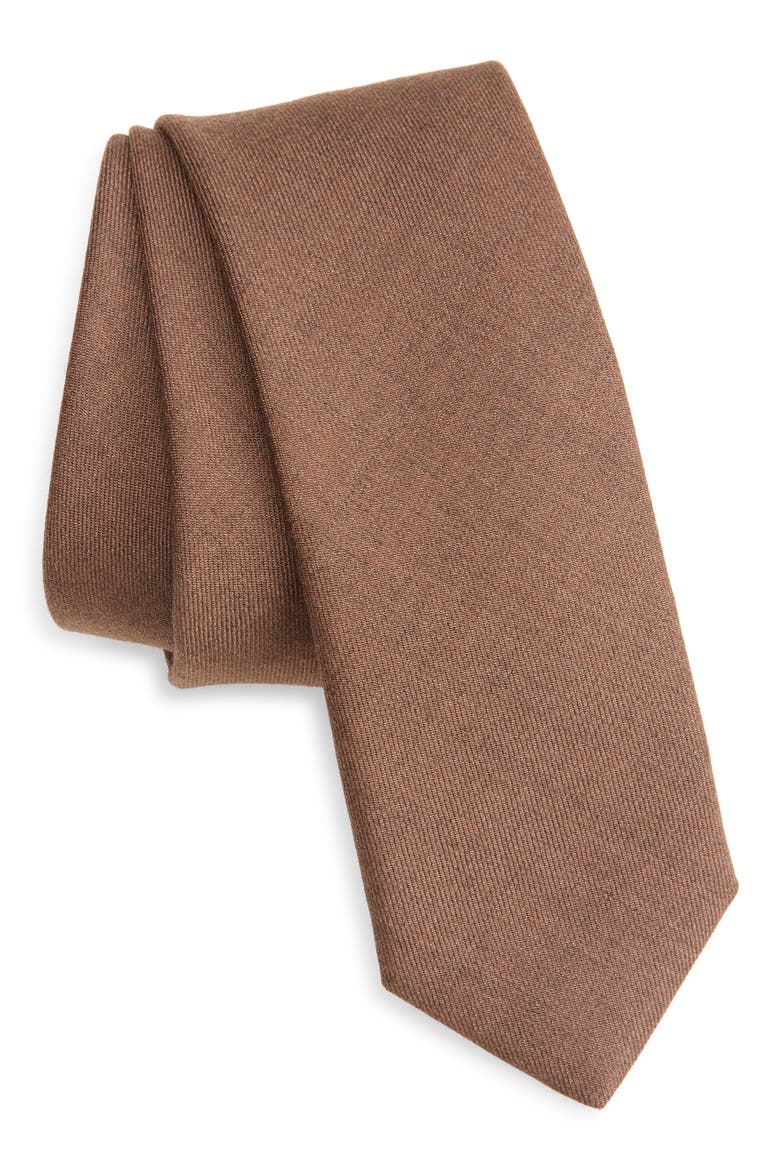 Cashmere & Silk Tie, Main, color, VICUNA