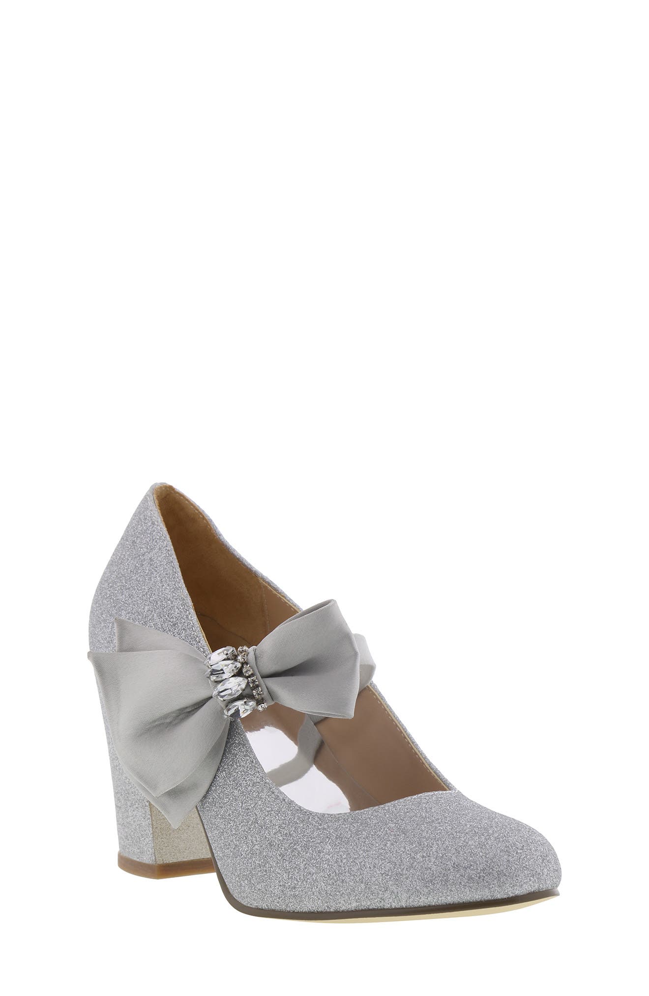 Badgley Mischka Collection Badgley Mischka Kylie Bow Pump, Main, color, 