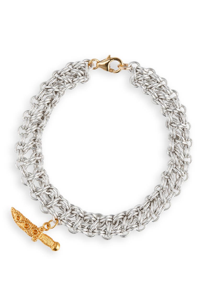 The Captured Protection Bracelet, Main, color, SILVER