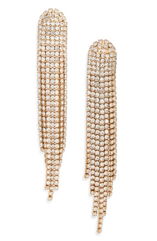 Leith Cascading Crystal Drop Earrings In Gold