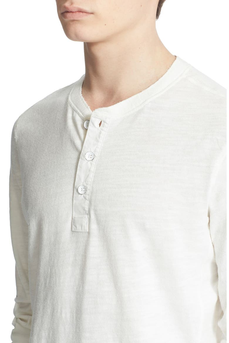 Classic Slim Fit Henley, Alternate, color, WHITE