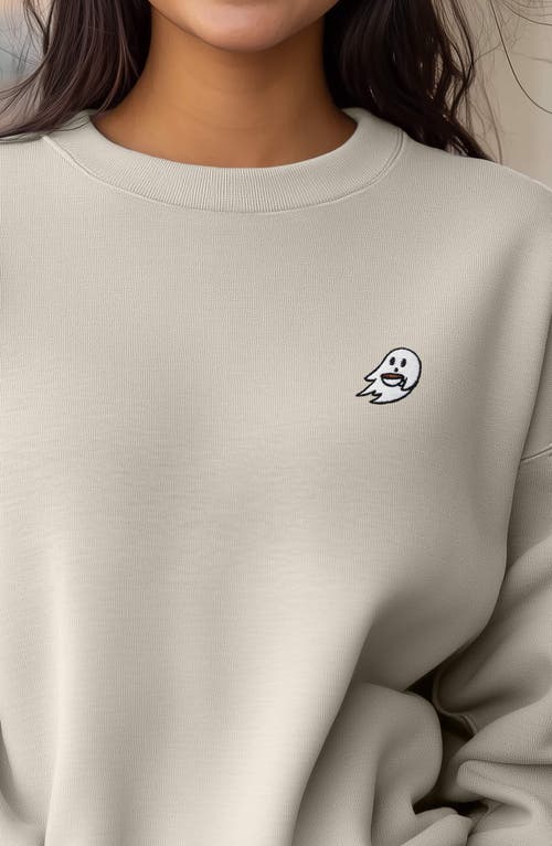 Dalix Spook-a-latte Relaxed Sweatshirt In Bone