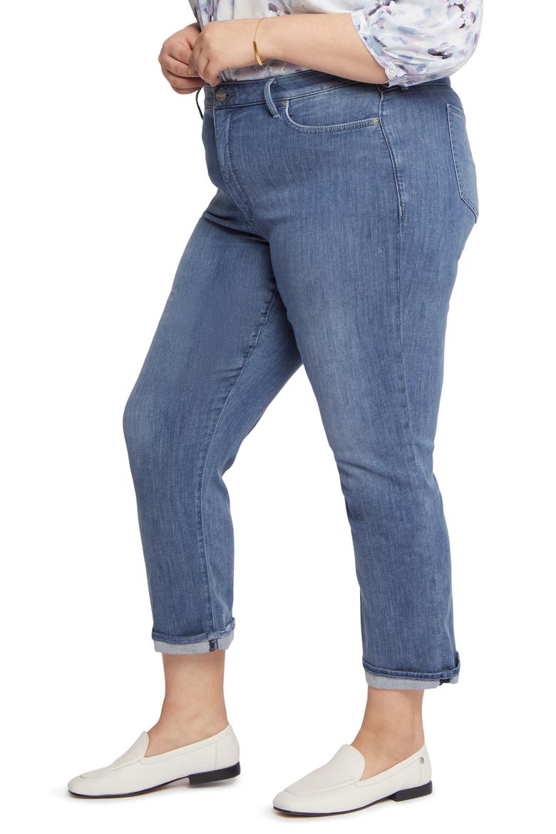 Relaxed Straight Leg Cuff Jeans, Alternate, color, CLEAN HORIZON
