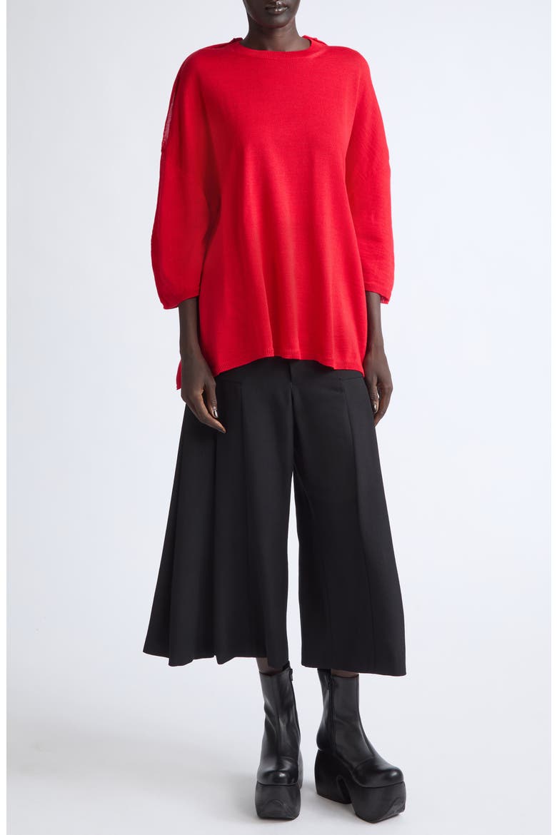 12 Gauge Acrylic and Wool Sweater, Alternate, color, RED