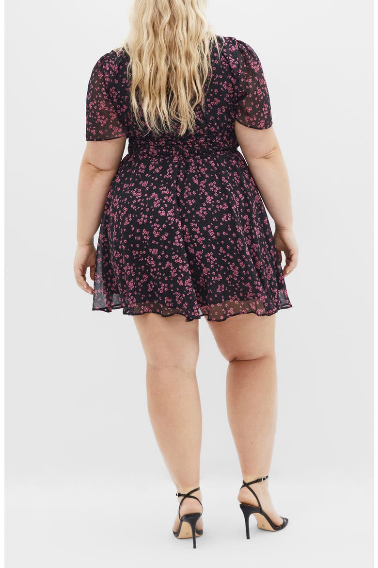 Carrie Print Minidress, Alternate, color, CHERRY DITSY