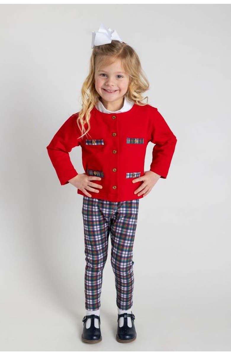 Florence Eiseman Red French Terry Jacket, Alternate, color, Red