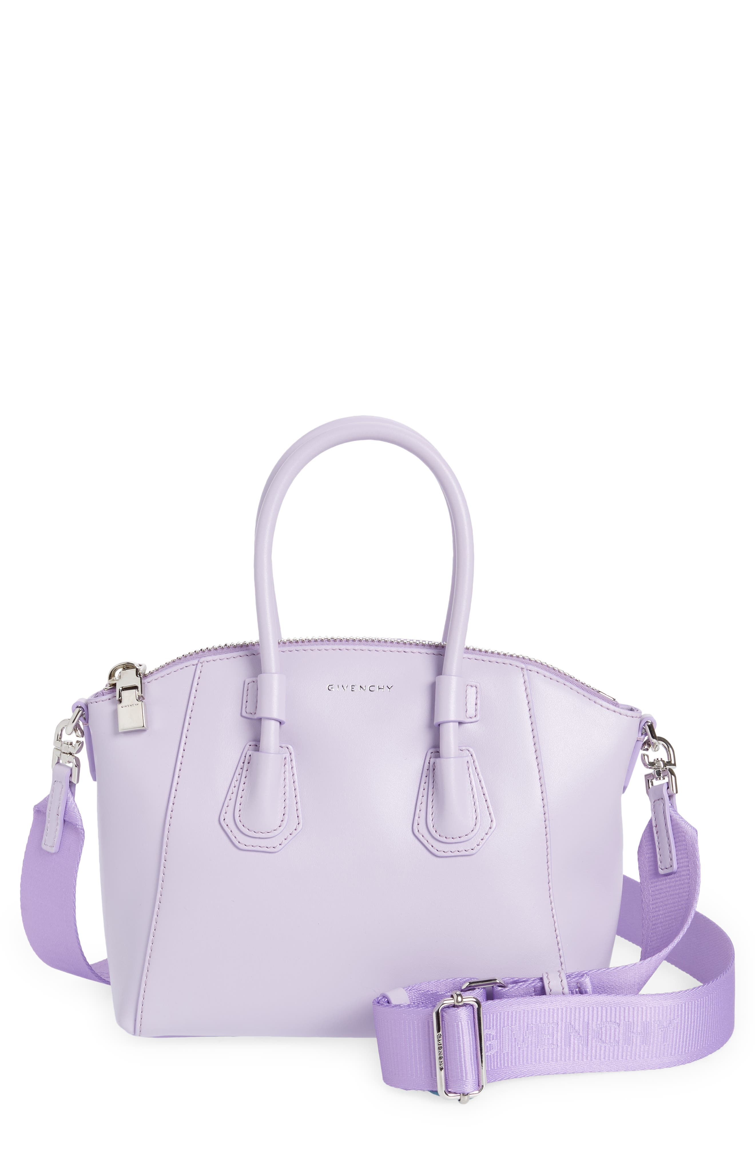 Givenchy Mini Antigona Sport Leather Top Handle Bag, Main, color, 