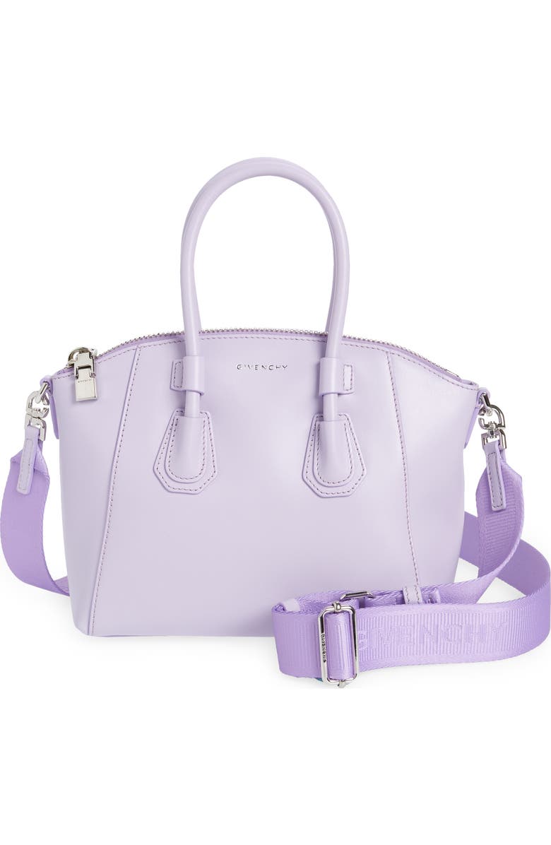 Givenchy Mini Antigona Sport Leather Top Handle Bag, Main, color,