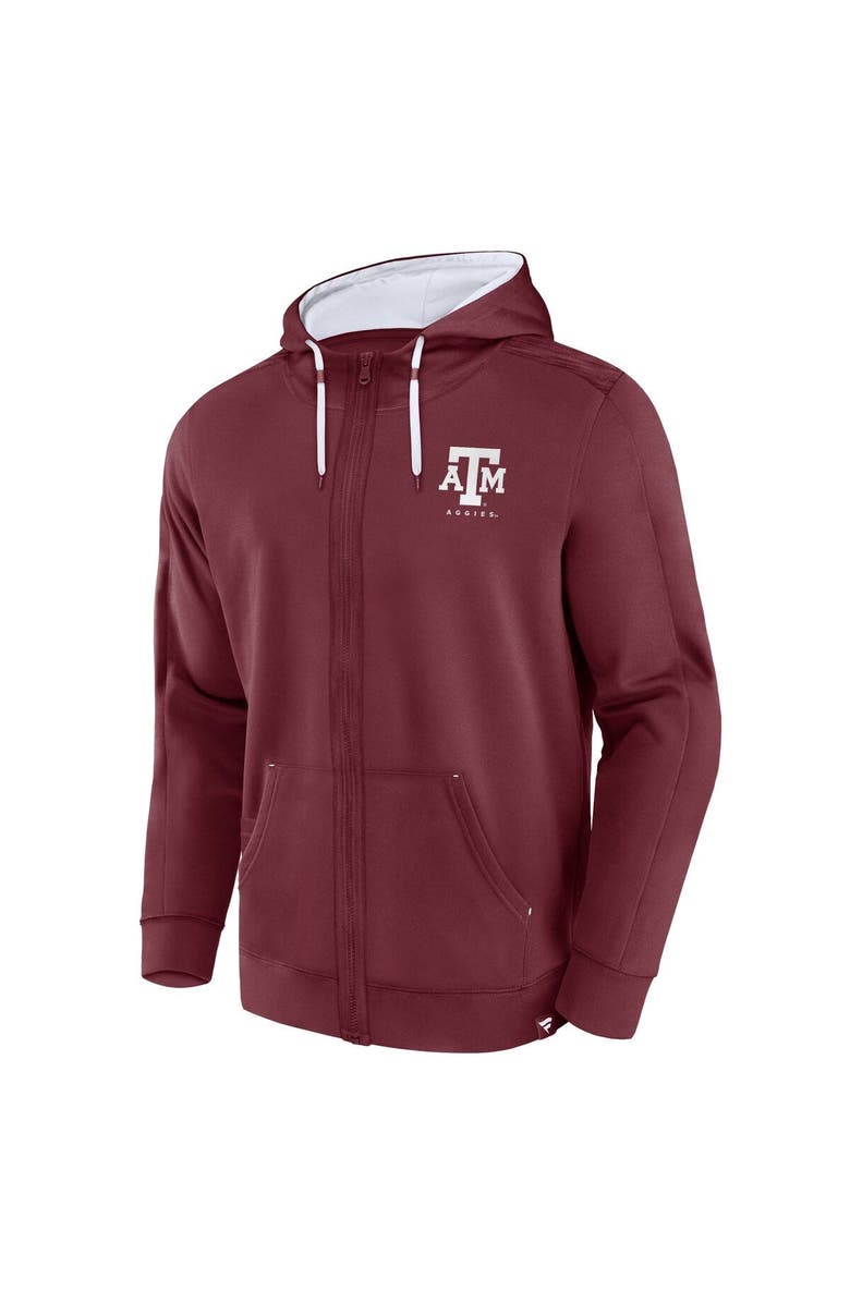 FANATICS Men's Fanatics Maroon Texas A&M Aggies Power Index Full-Zip Hoodie, Alternate, color, Maroon