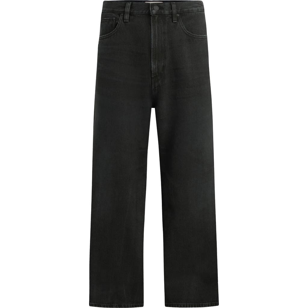 Hudson Jeans Luca Wide Leg Cotton Jeans In Black