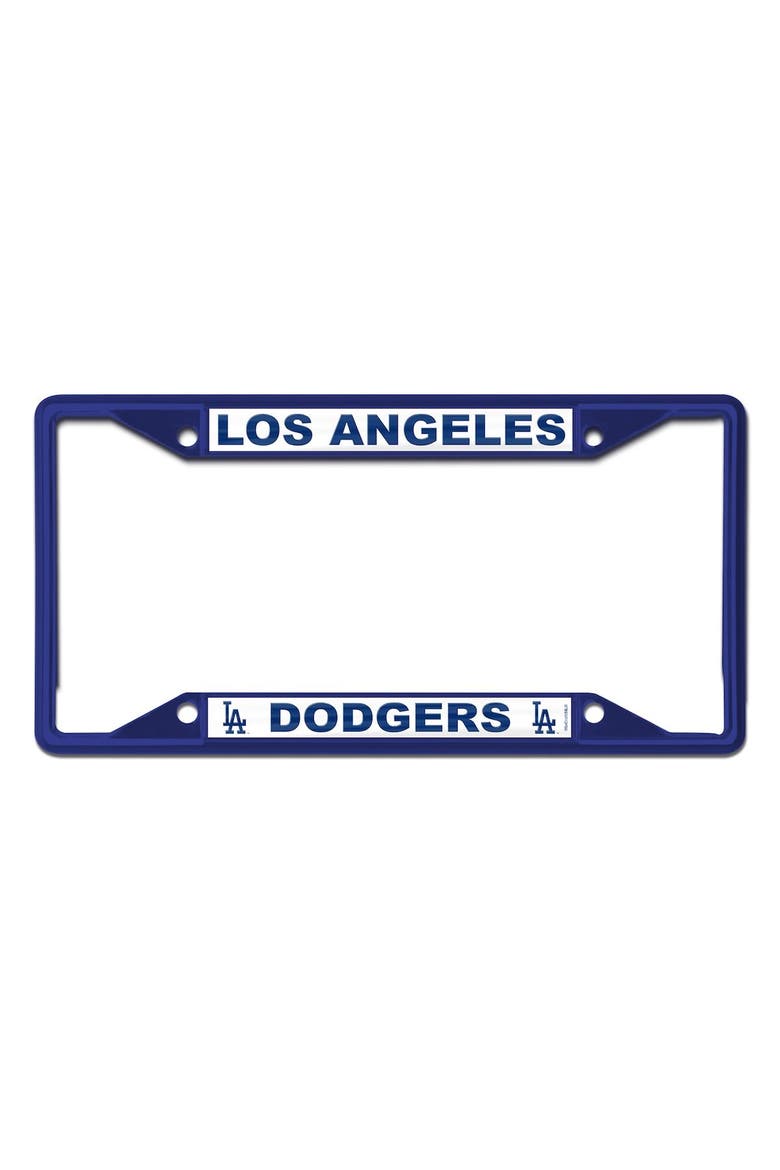 Los Angeles Dodgers Chrome Color License Plate Frame, Main, color, Blue