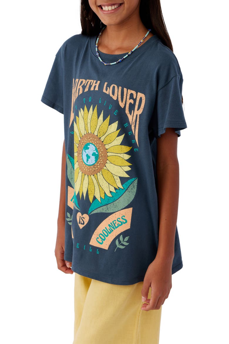 Kids' Kindness is Coolness Cotton Graphic Tee, Alternate, color, SLATE