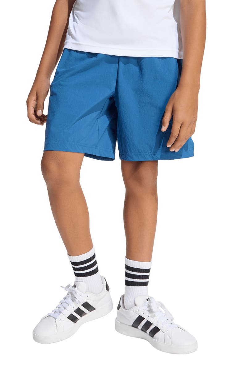 adidas Originals Kids' Z-N-E Woven Travel Shorts, Alternate, color, Dusky Petrol/ Dusky Ink