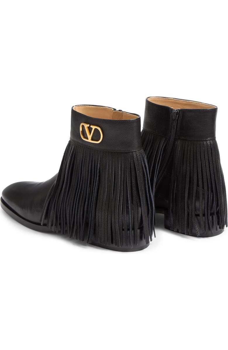Valentino Garavani Pat Buffalo Ankle Boot, Alternate, color, Nero