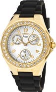 INVICTA Angel Multi-Function Silicone Strap Watch, 38mm