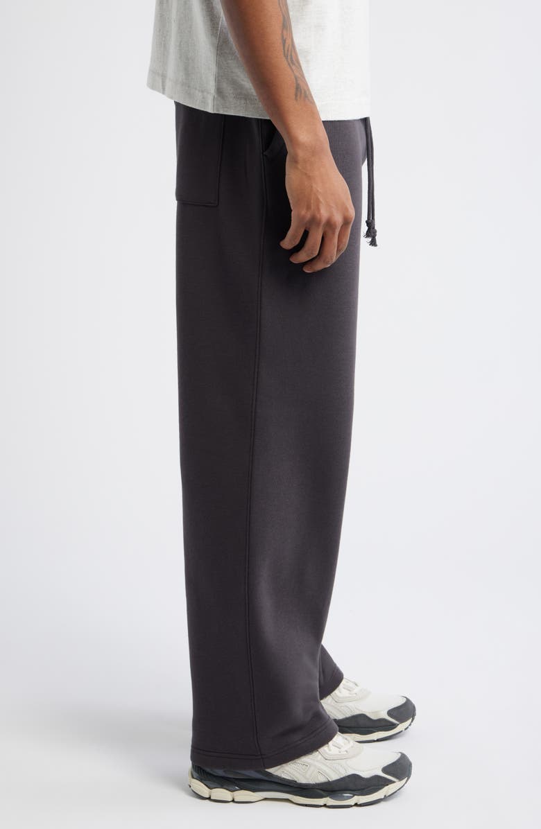 BP. Straight Leg Fleece Sweatpants, Alternate, color, Black Faded