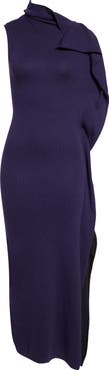 ZANKOV Magdalena Asymmetric Merino Wool & Cashmere Dress