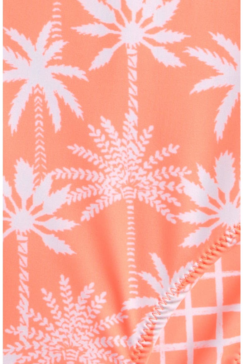 Kids' Cali Palms Reversible One-Piece Swimsuit, Alternate, color, ORANGE
