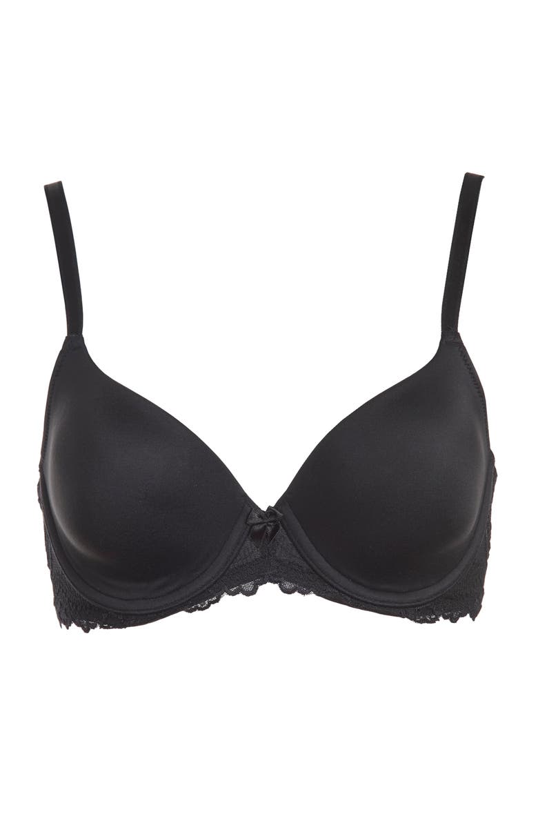 Dominique Intimates Lacee Everyday Contour T-Shirt Bra, Alternate, color, Black