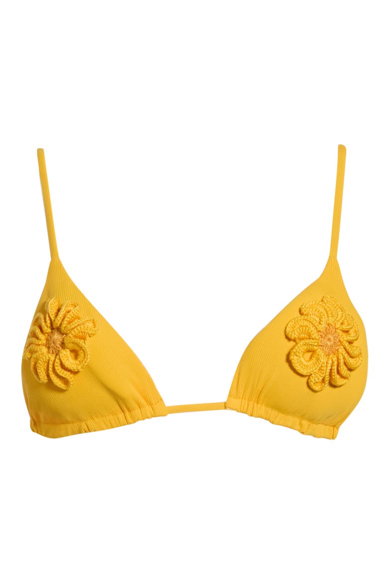 Zen Bikini Top, Alternate, color, BRIGHT YELLOW