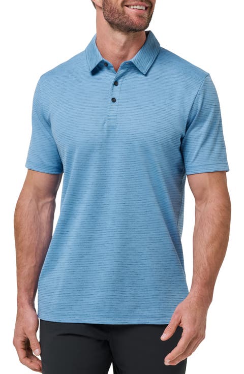 Base Jump Stripe Cotton Blend Polo