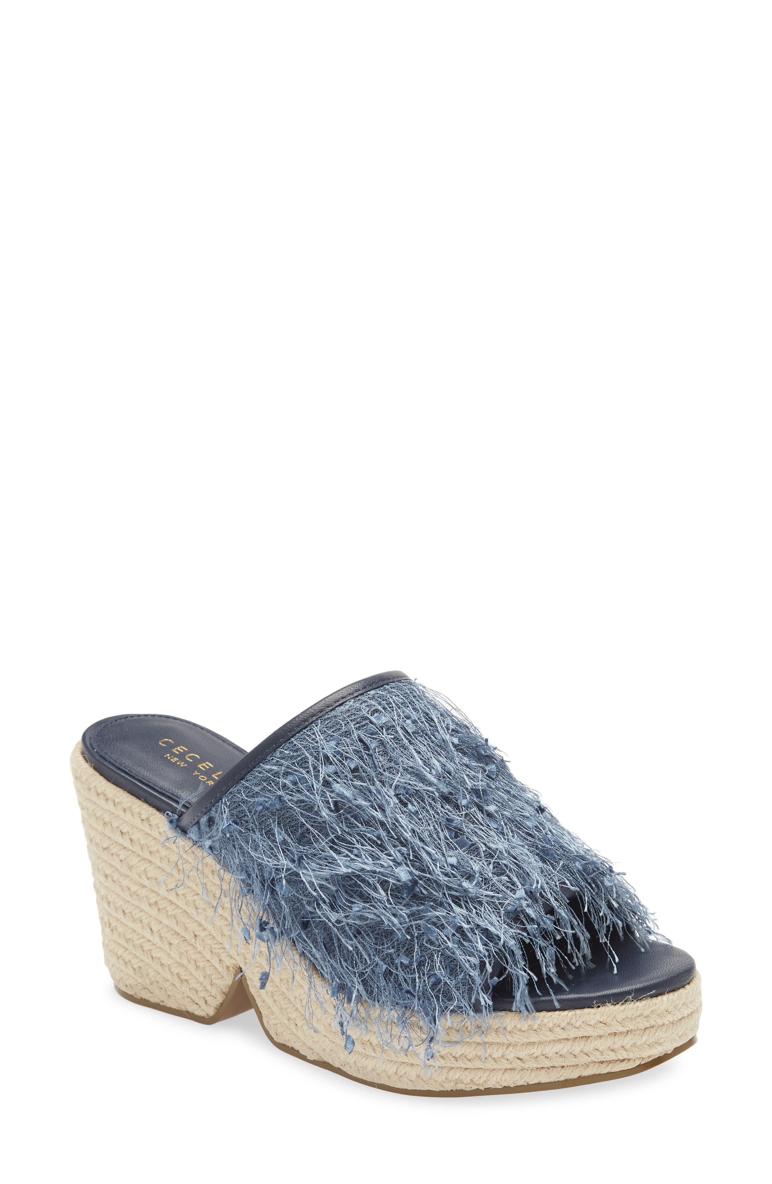 Cecelia New York Fringe Espadrille Sandal, Main, color, 