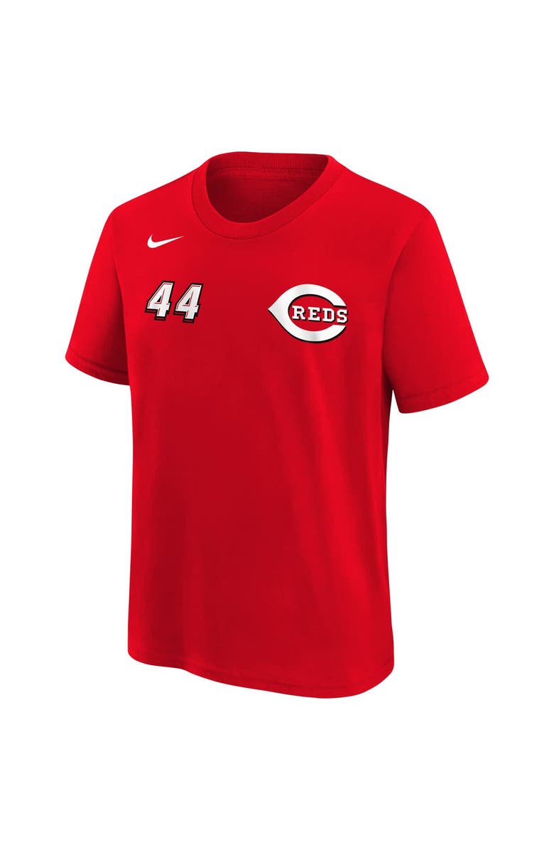 Nike Preschool Nike Elly De La Cruz Red Cincinnati Reds 2025 MLB Speedway Classic Name & Number T-Shirt, Alternate, color, Red