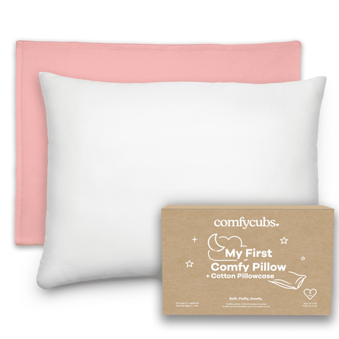 Toddler Pillows with Soft Cotton Pillow Case