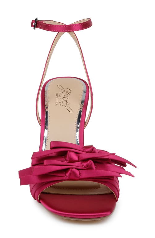 Jewel Badgley Mischka Flory Ankle Strap Sandal In Red