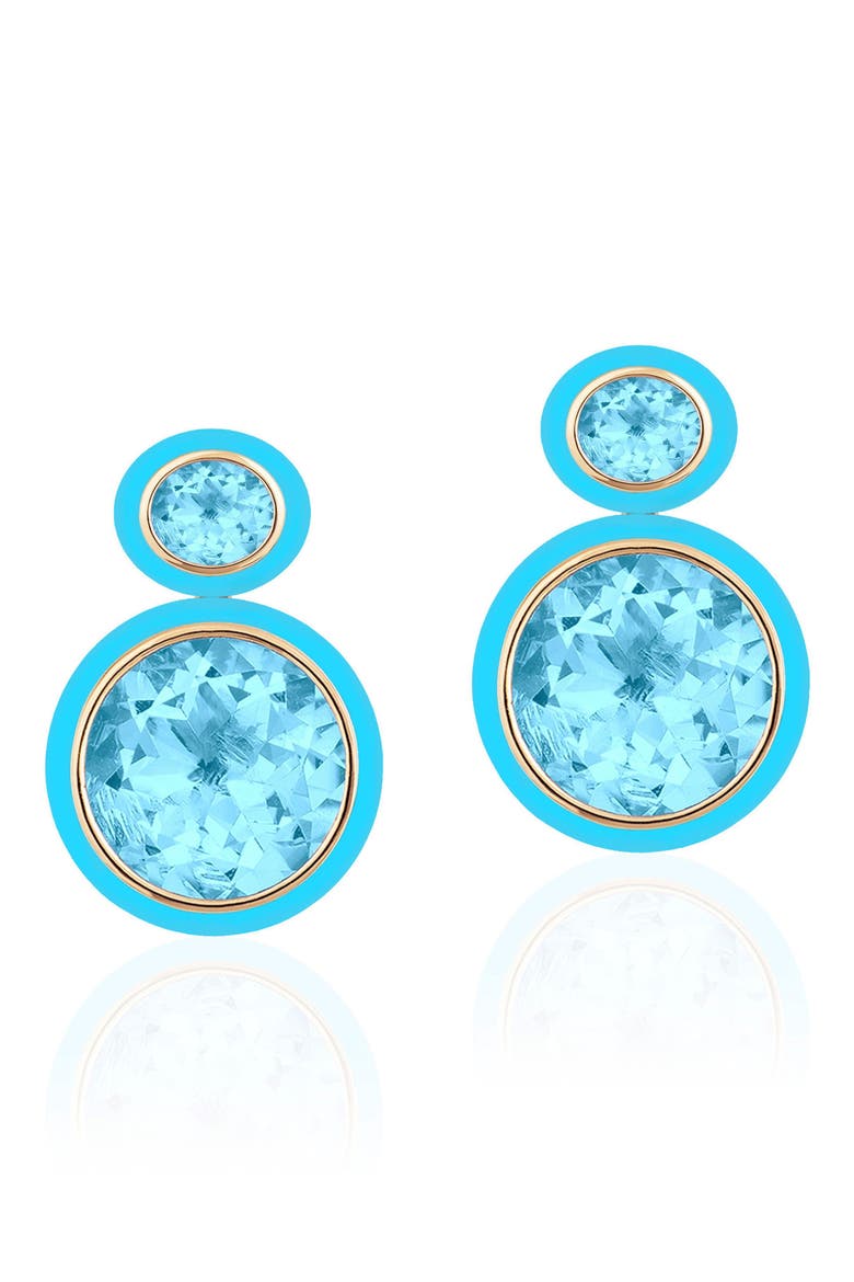 Melange Drop Earrings, Main, color, PALE BLUE
