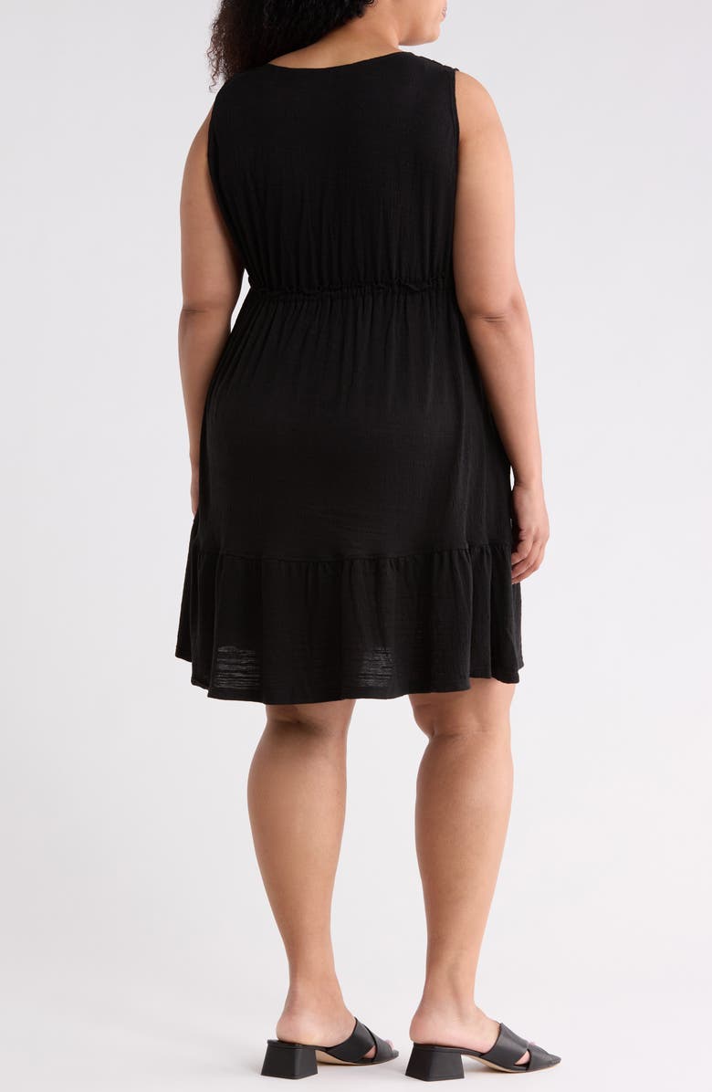 MAX STUDIO Sleeveless Tiered Dress, Alternate, color, Black