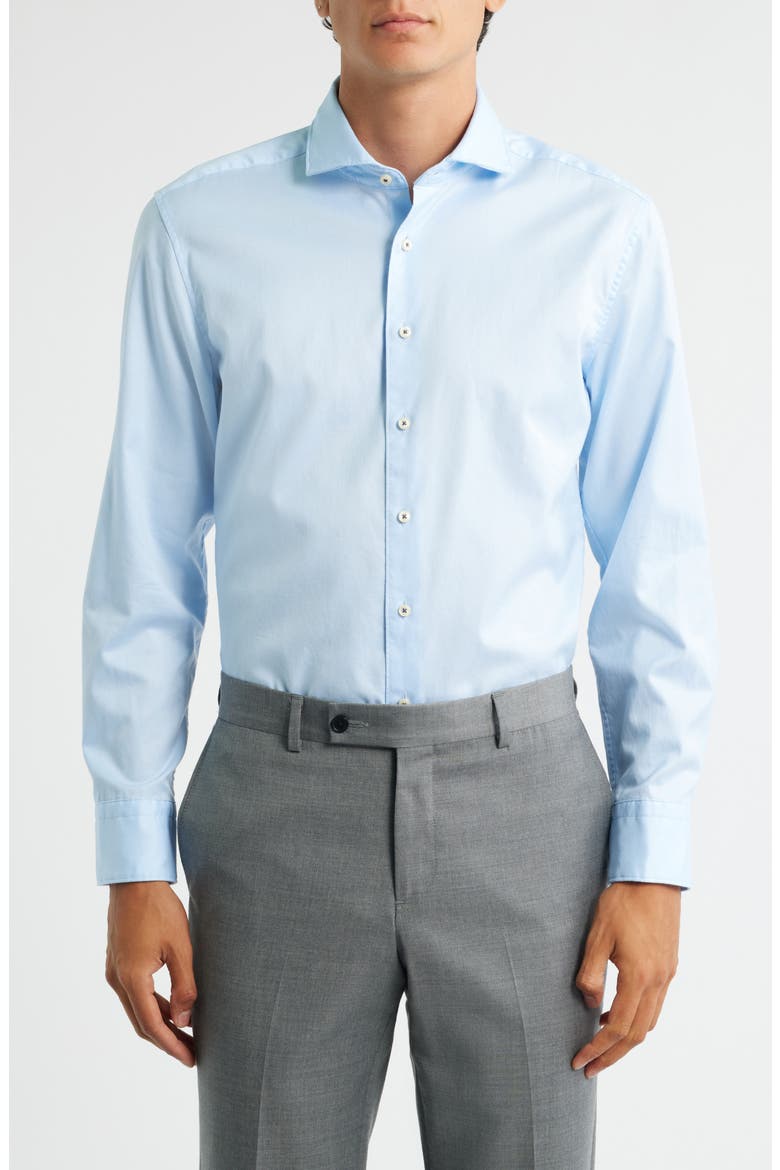 Soft Luxury Slim Fit Dress Shirt, Main, color, LIGHT BLUE