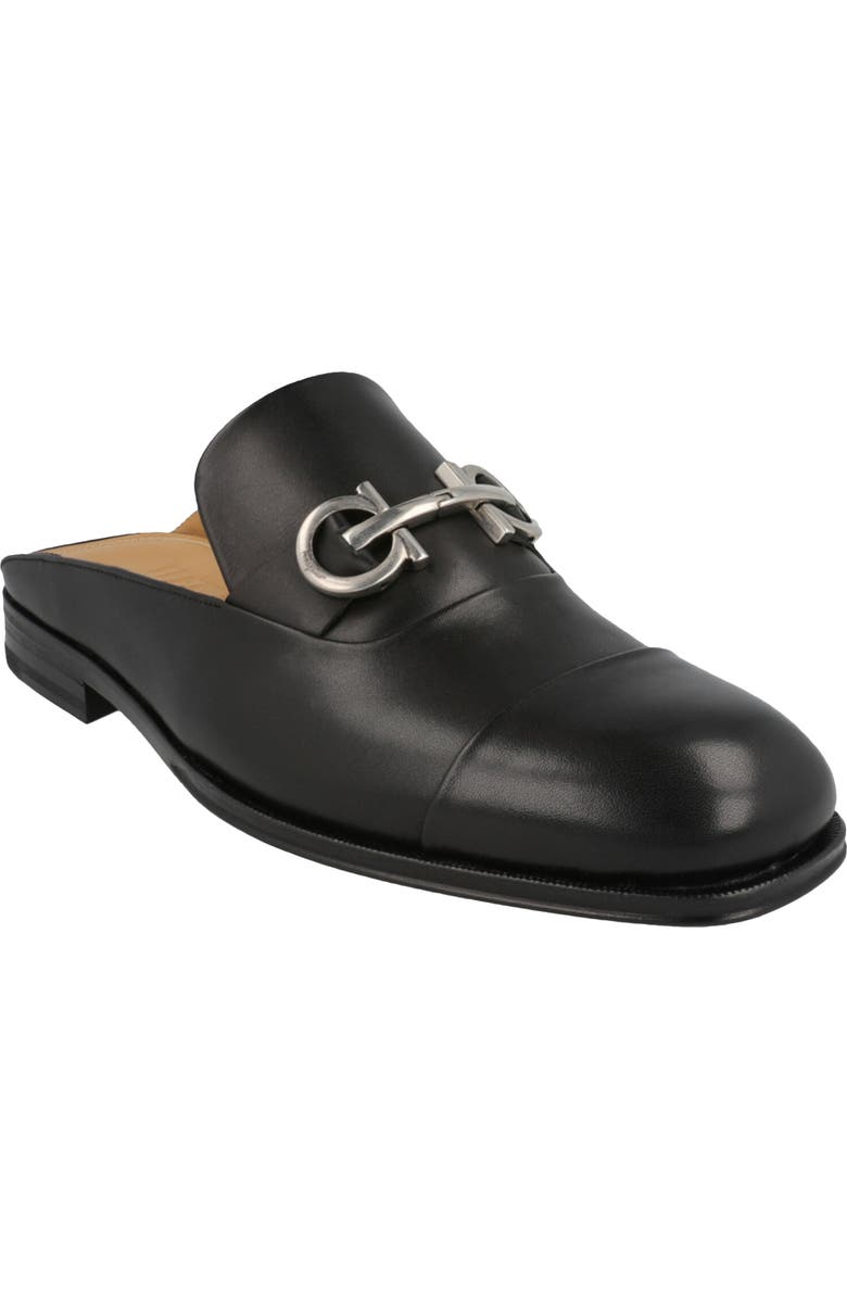 FERRAGAMO Gab Gancini Mule, Main, color, Black