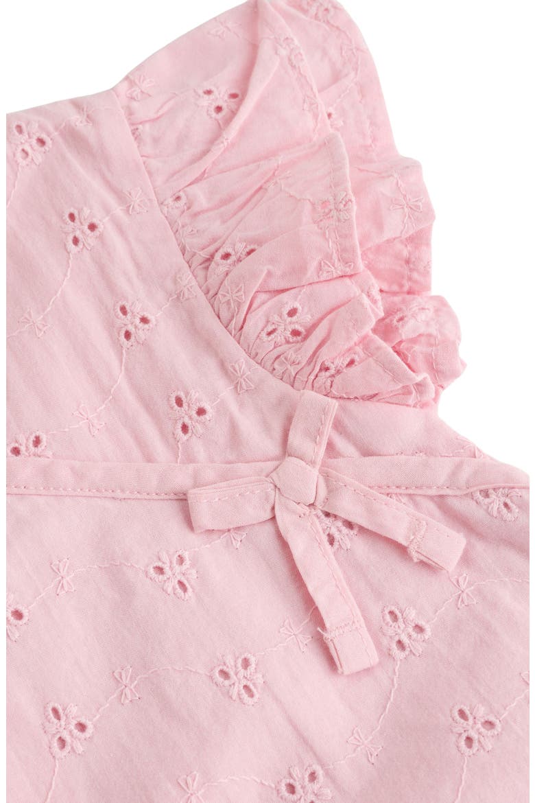 Cotton Eyelet Romper, Alternate, color, PINK