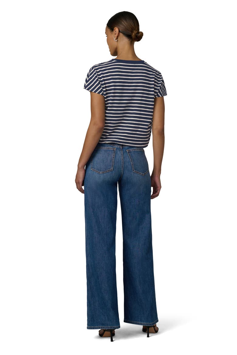 The Bubble T-Shirt, Alternate, color, NAVY/ ECRU STRIPE