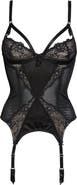 Dita Von Teese Madame X Underwire Bustier with Garter Straps