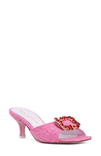 Beautiisoles Eden Kitten Heel Slide Sandal