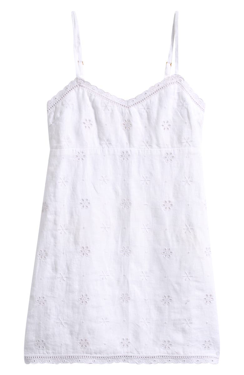 LoveShackFancy Kids' Virelai Eyelet Embroidered Dress, Main, color, Optic White
