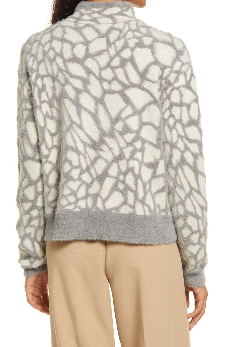 Halogen<sup>®</sup> Animal Spots Mock Neck Sweater, Alternate, color, 